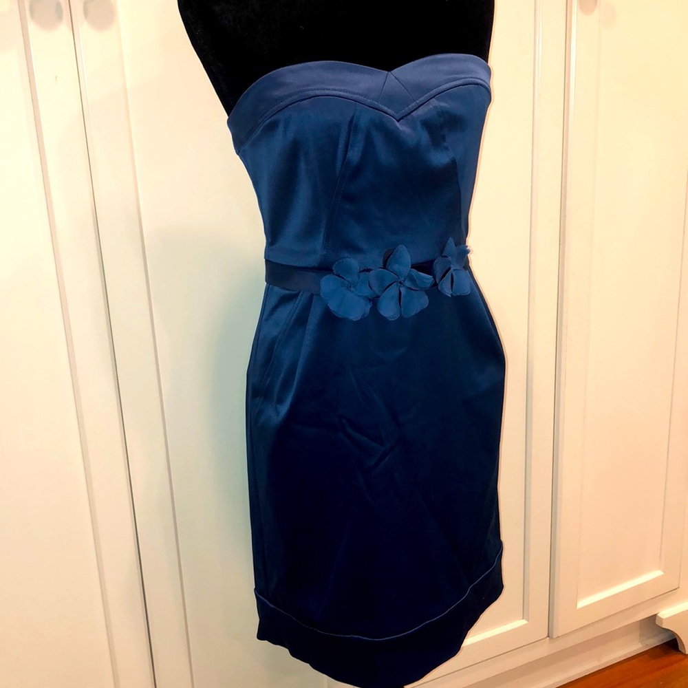 BCBGMaxAzria Daphine Red Strapless Dress